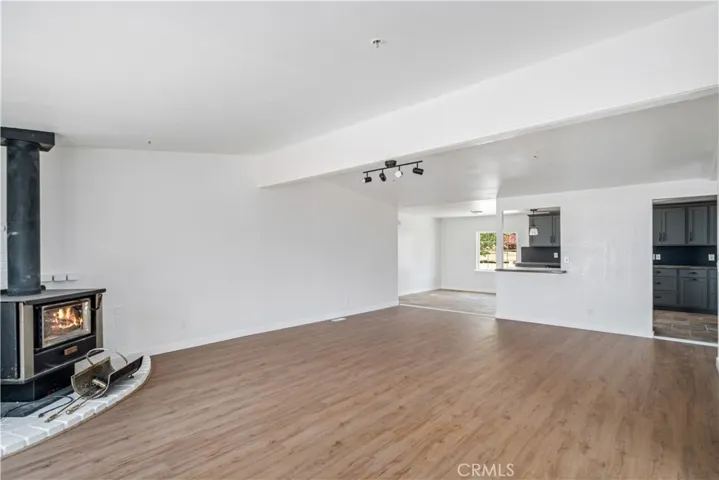 Fire virtually added to fireplace