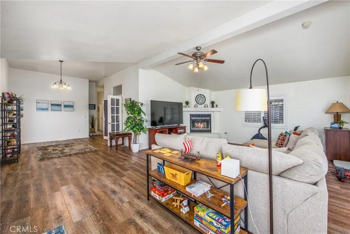 Digitally enhanced photo. AI generated fire in fireplace