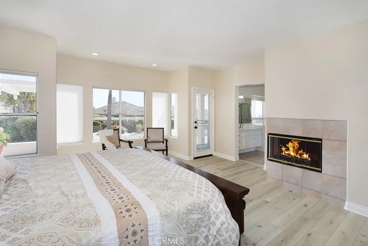 Primary bedroom fireplace