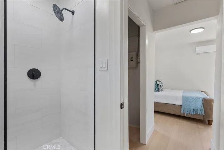 ADU Bathroom with bedroom in view
