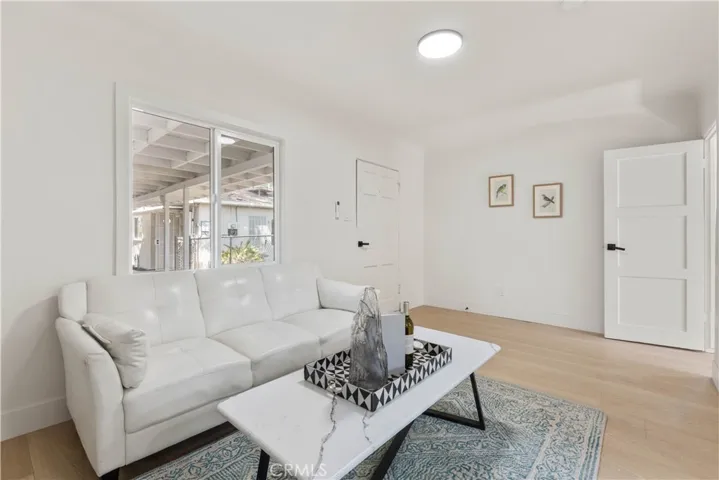 ADU Living room looking towards entry