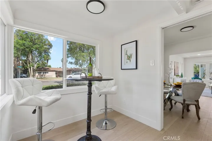 Breakfast nook looking towards front of house
