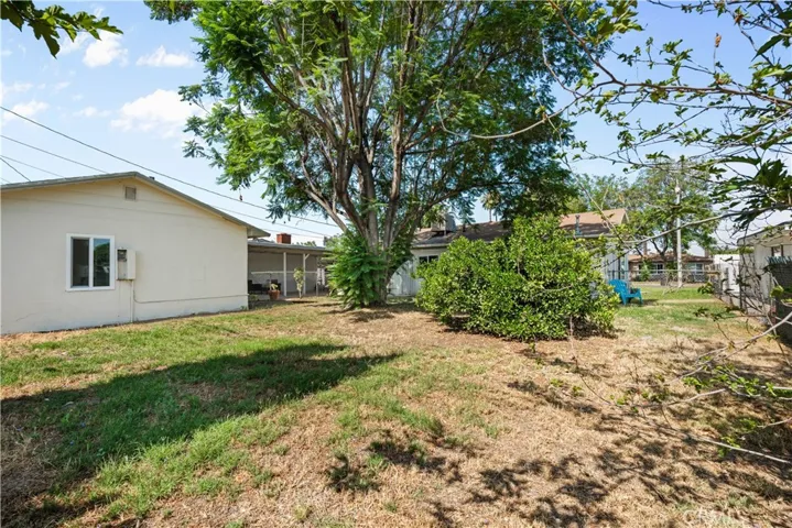 Backyard with both houses in view