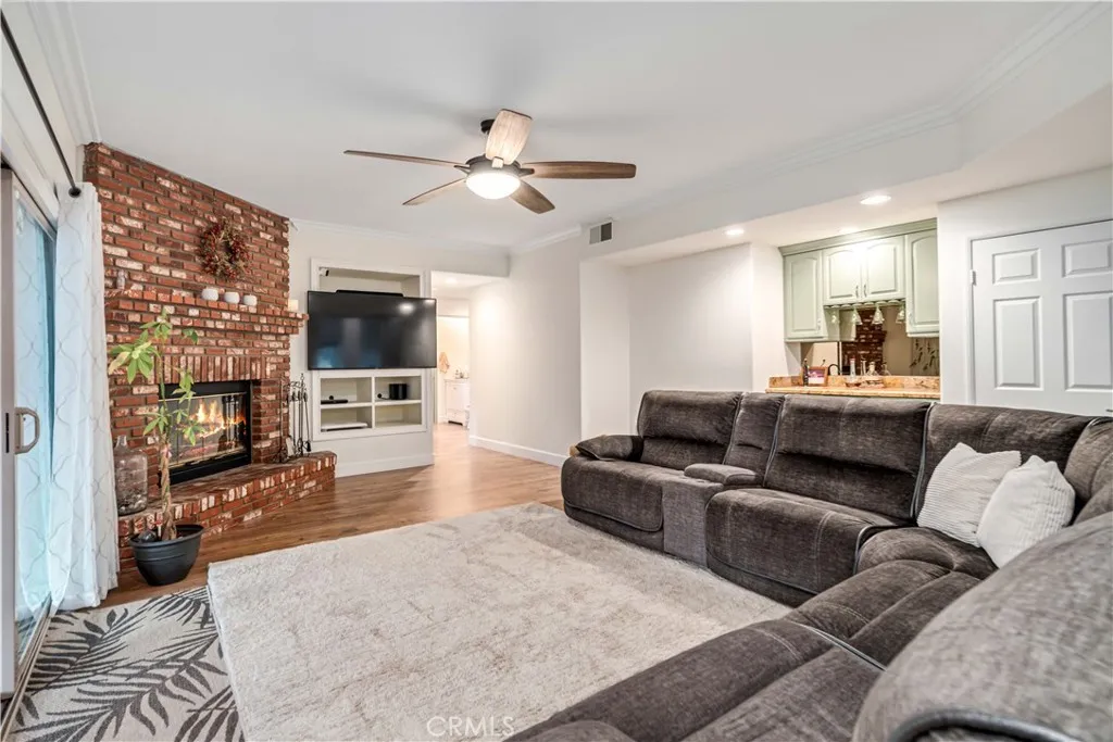 Fire virtually added to fireplace