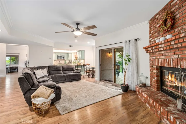 Fire virtually added to fireplace