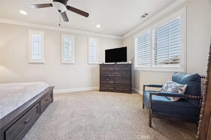 upstairs primary bedroom