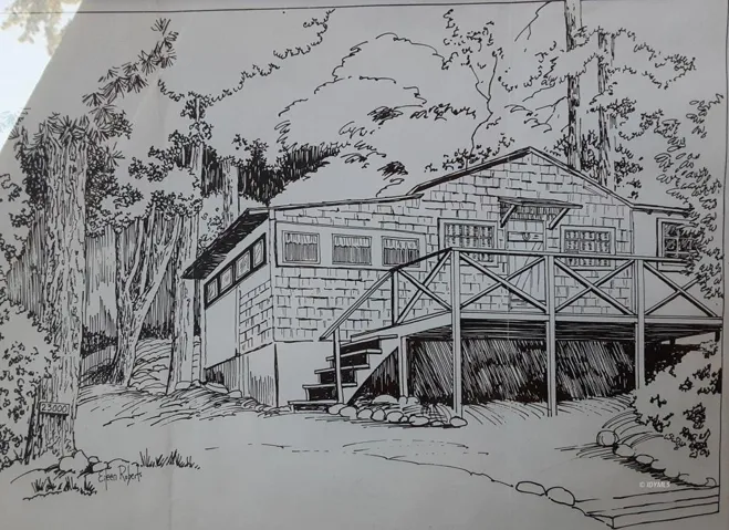Sketch by Elaine Roberts included
