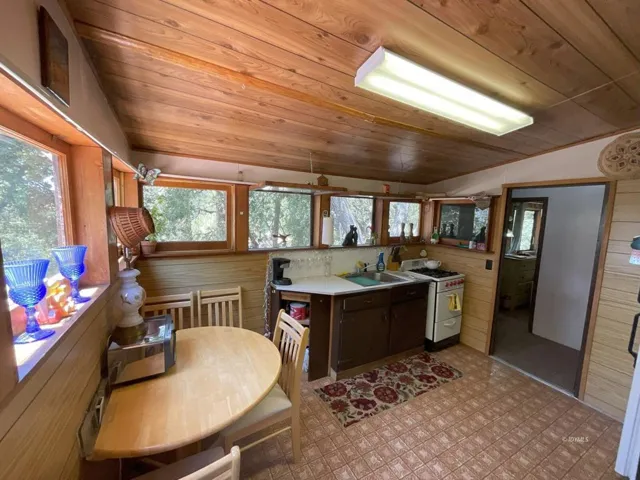 Looking into kitchen from living room