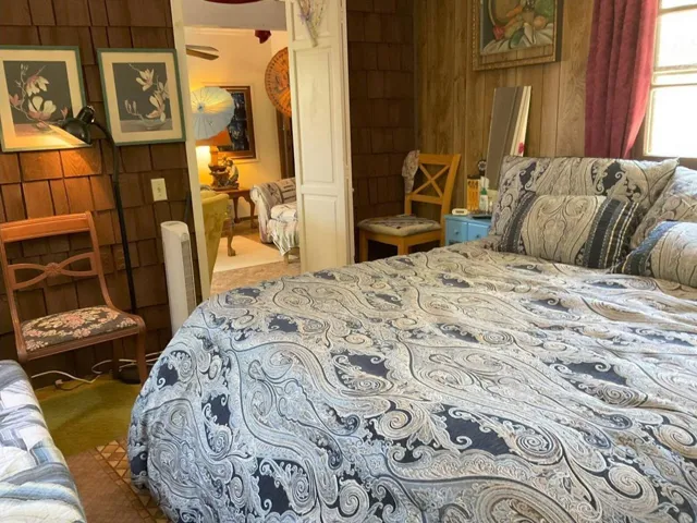 Main bedroom off living room