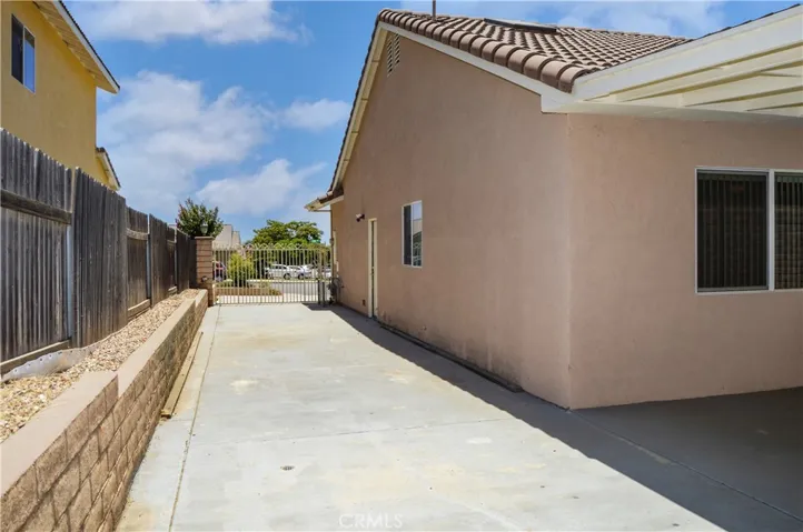 Gated RV Parking on Concrete Pad