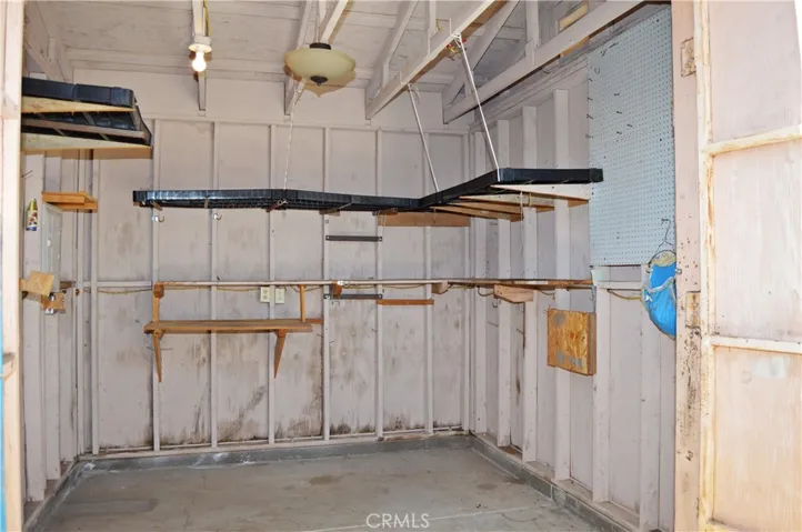 Storage/Hobby Shed with Light, Electricity (including 220v), and Shelving for Projects and Hobbies