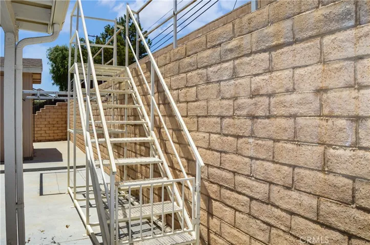 Stairs to Unique Upper Garden Area