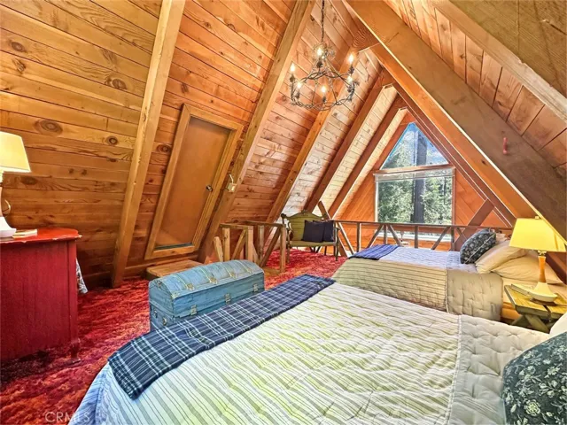 Upstairs loft sleeping area.