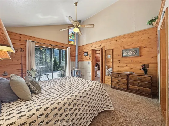 Primary Bedroom with Sliding Door to Deck