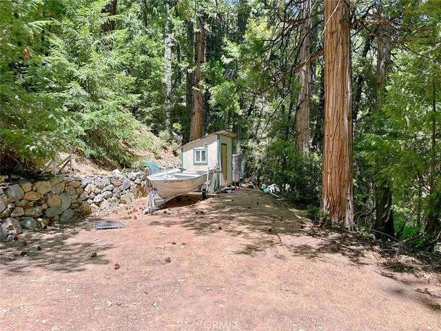 Additional parking and the boat house.