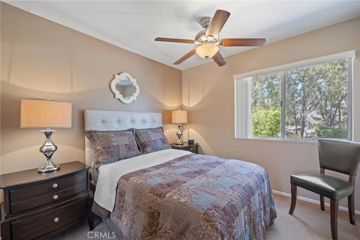 Guest bedroom with beautiful views.