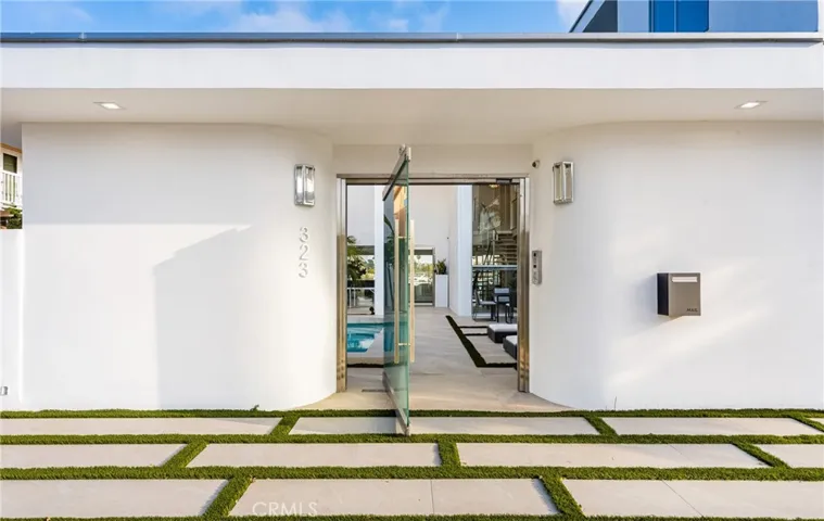 Front of home into courtyard