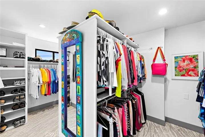 Master suite's added walk-in closet. (Converted master bedroom retreat)