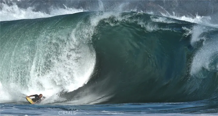 Joseph enjoying the summer swell at Newport's own "The Wedge", just a short drive from Harbor Ridge.