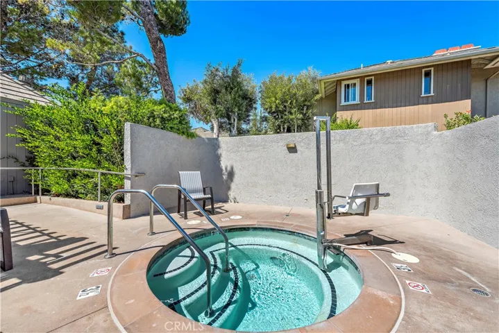 The Jacuzzi next to the pool on Coventry Drive.