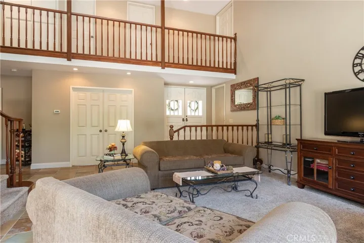 Open landing in the living room.