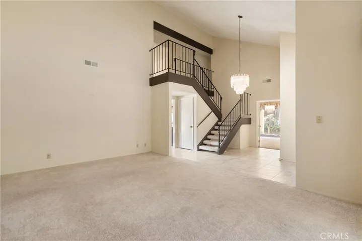 Large Living Room with High Ceilings