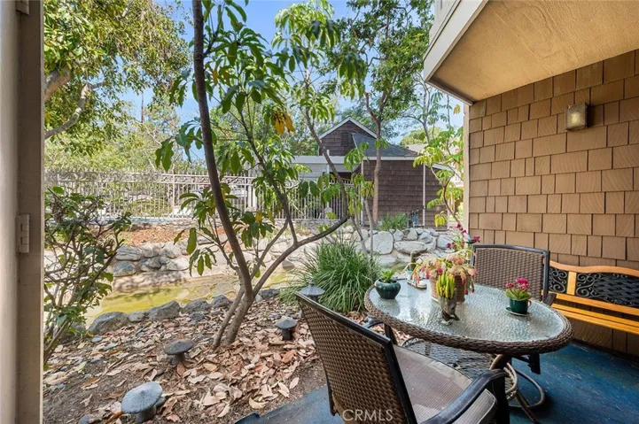 Stream-side right in your back patio!