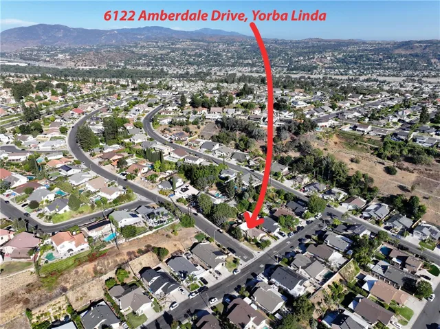 There are many roads that take you to this beautiful property in Yorba Linda.