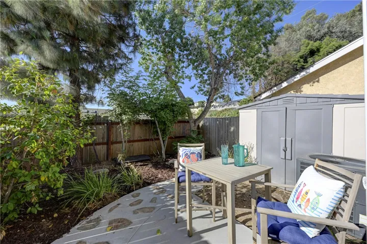 This space is very private and serene.