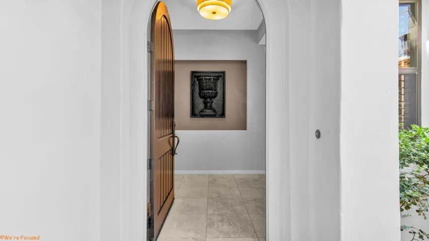 Arched, solid core doors