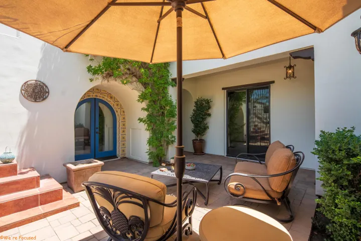 courtyard to casita