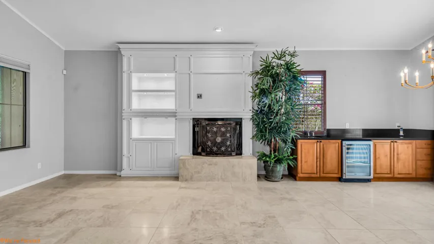 Custom fireplace surround