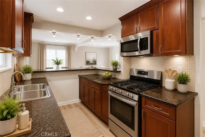 Kitchen virtually staged