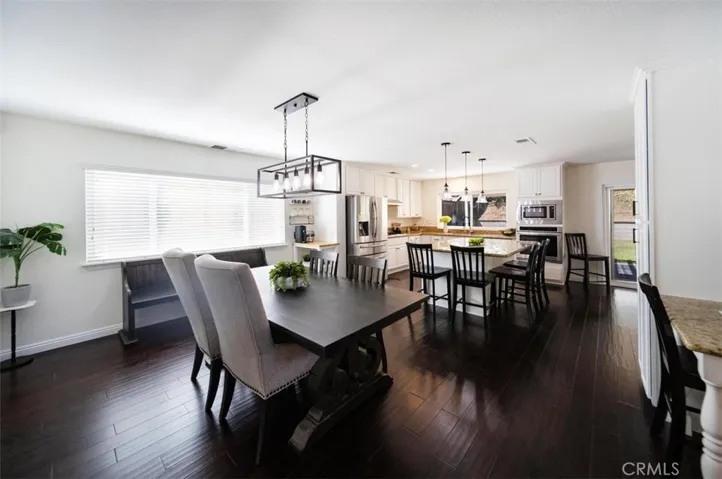 Dining room opens to kitchen, perfect for entertaining