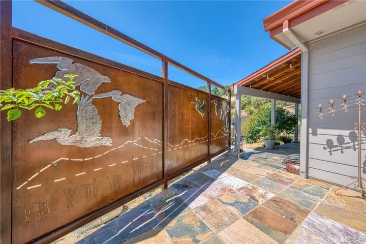 artist designed sculptured privacy wall