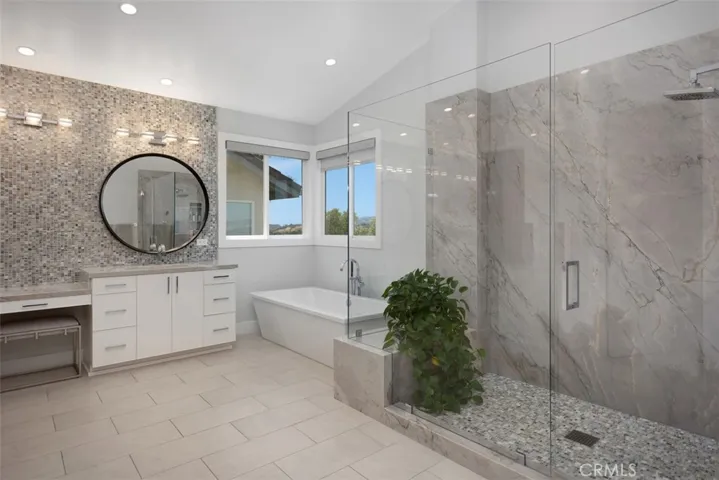 Oversized custom primary bathroom