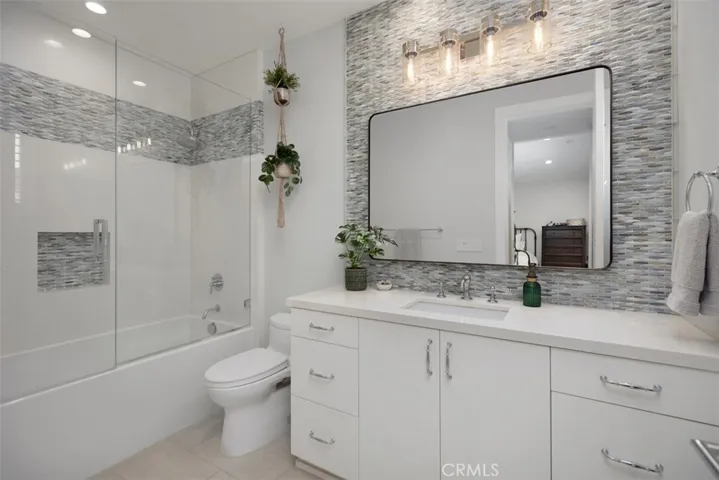 Designer bathroom in secondary suite