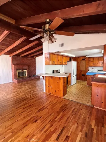 Family Room and Kitchen from Breakfast Nook