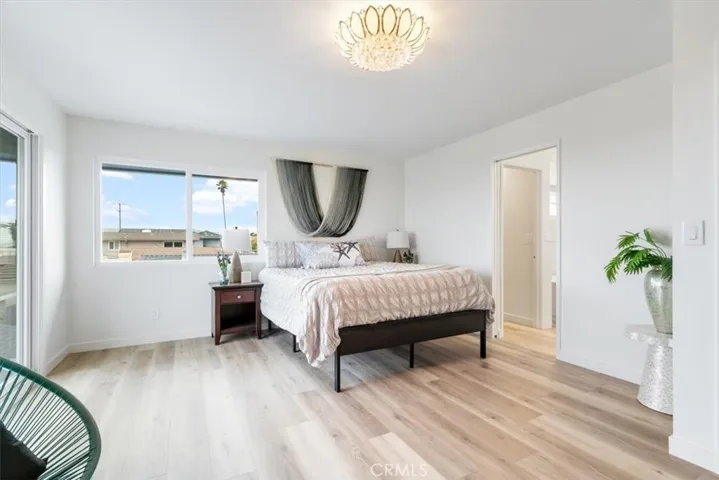 Primary Suite is light and bright with ocean views