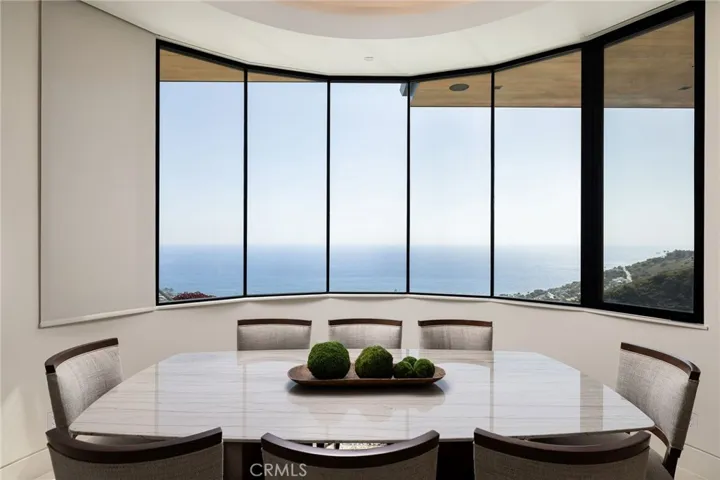 Panoramic views can be enjoyed from your custom breakfast nook.