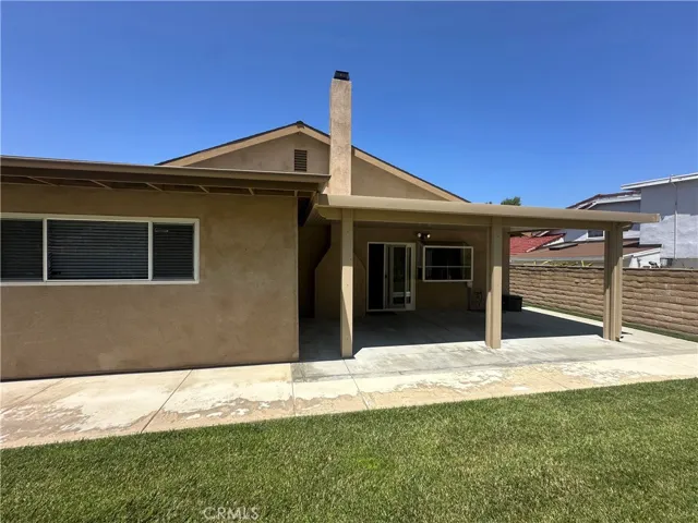 back patio with cover