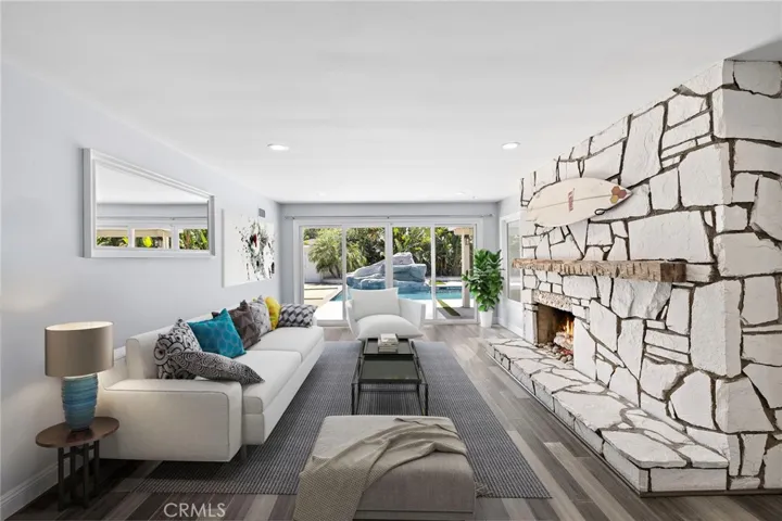 Living Room - furniture virtually staged