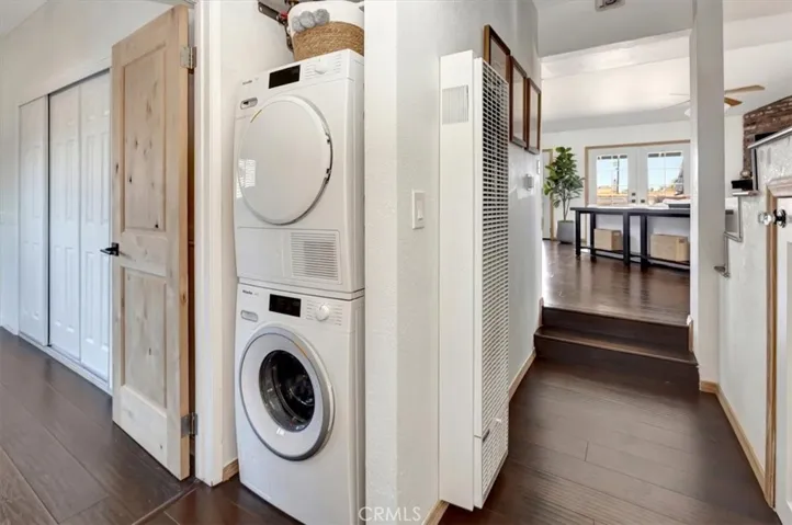Stackable washer/dryer area and Tankless Water Heater