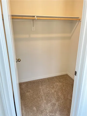 First bedroom walk in closet