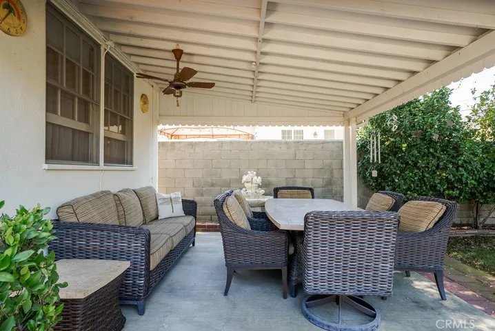 Covered patio!