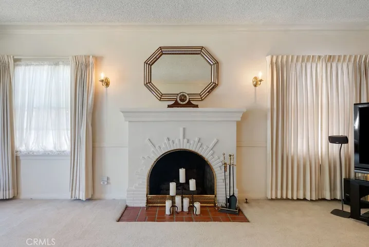 Fireplace in living room