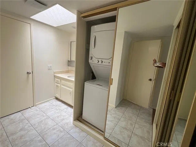 Laundry closet.