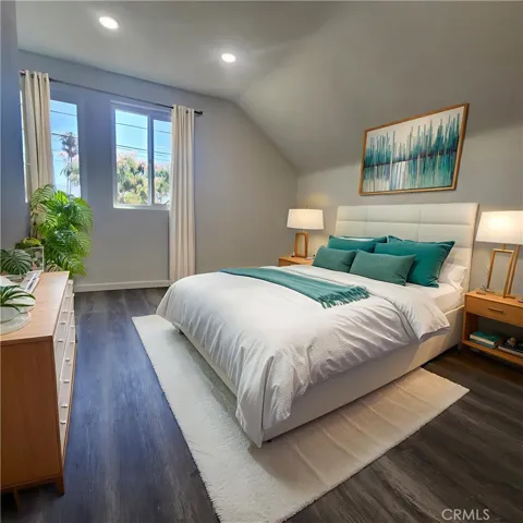 Virtual staged bedroom