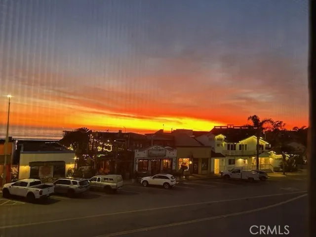 Evening sunset form west facing window.
