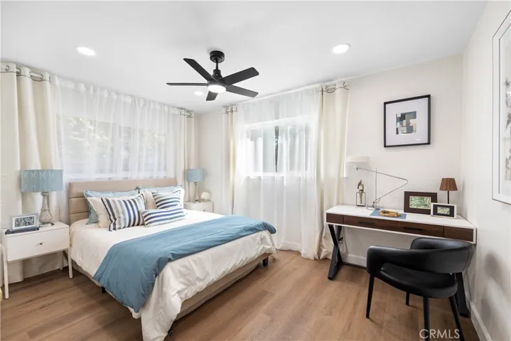 Spacious main floor bedroom .